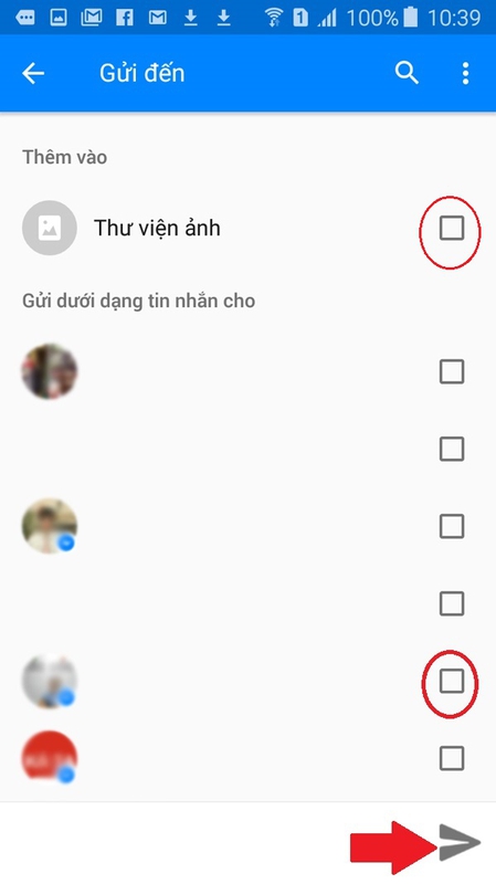 facebook messenger da co nut chup anh valentine