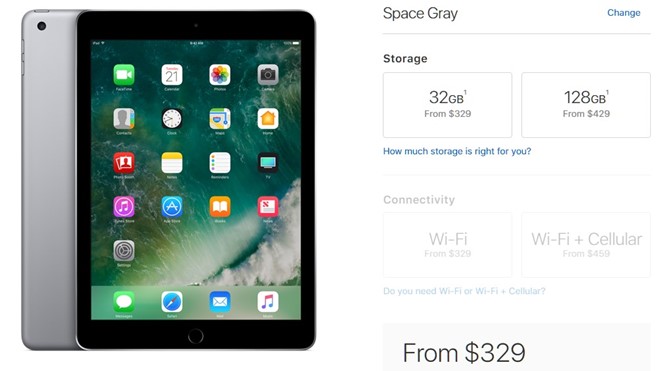 apple tung ipad 9 7 inch moi gia tu 330 usd
