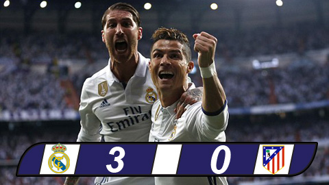 ronaldo lap hat trick real dat mot chan vao chung ket
