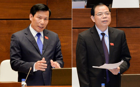 hom nay cac bo truong dang dan tra loi chat van truoc quoc hoi