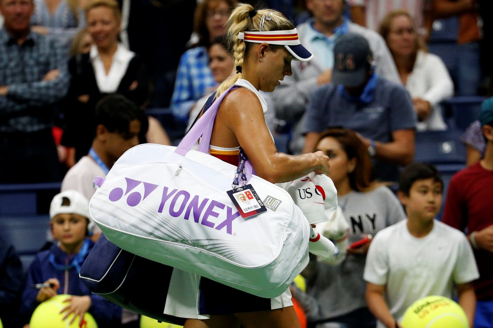 Tay vợt 19 tuổi người Nhật Osaka loại Kerber ở vòng 1 US Open