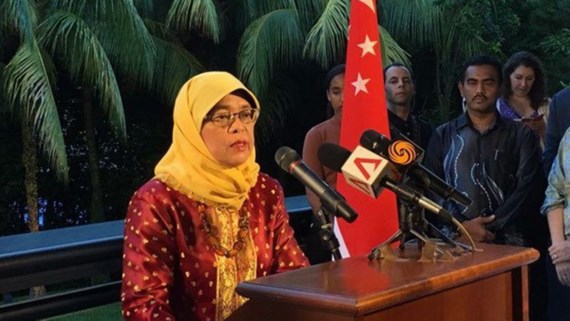 Bà Halimah Yacob. Nguồn: Yahoo News Singapore