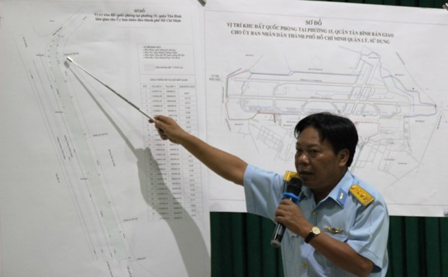 bo quoc phong chinh thuc ban giao hon 7 300m2 dat o san bay cho tp hcm