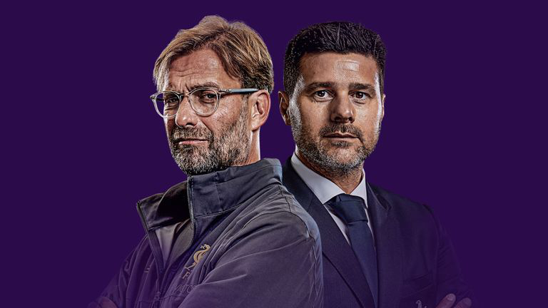 Description: HLV Jurgen Klopp và HLV Mauricio Pochettino đều là những bậc thầy về lối chơi pressing. (Ảnh: Sky Sports)