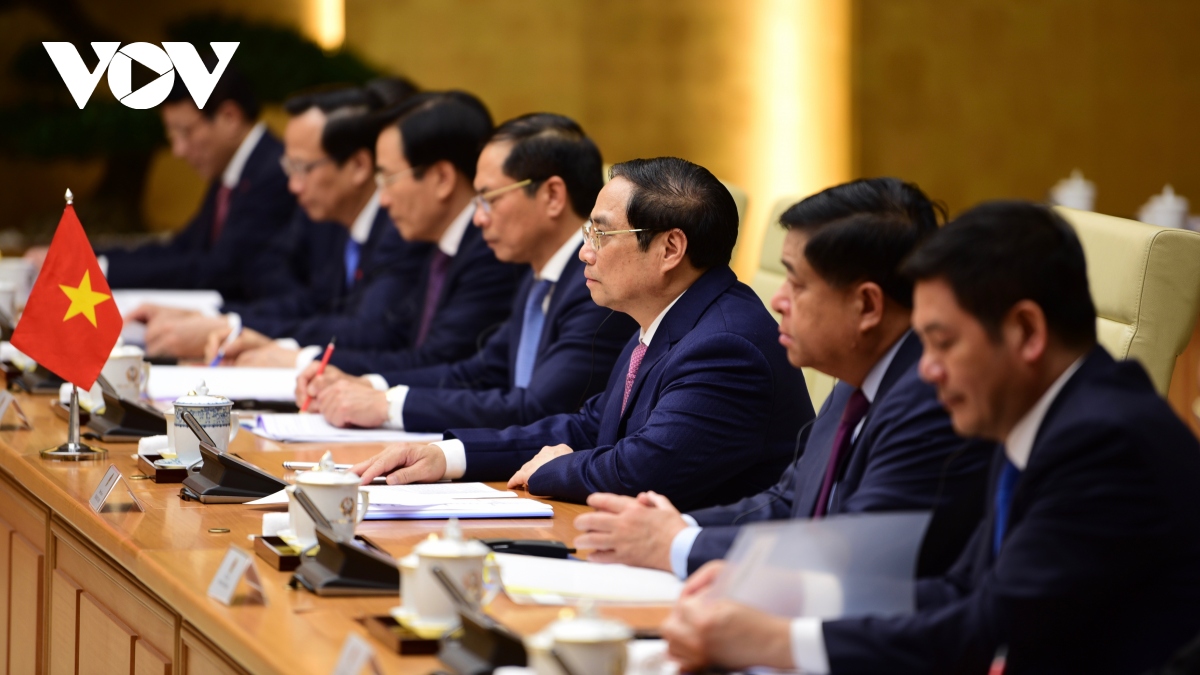 toan canh le don thu tuong Duc olaf scholz tham chinh thuc viet nam hinh anh 11