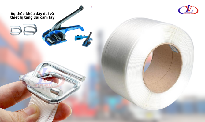 A roll of tape and a belt with a toolDescription automatically generated