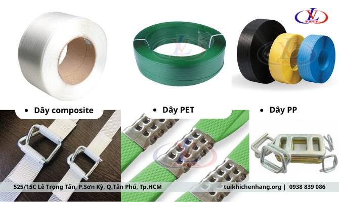 A close-up of different types of materialsDescription automatically generated